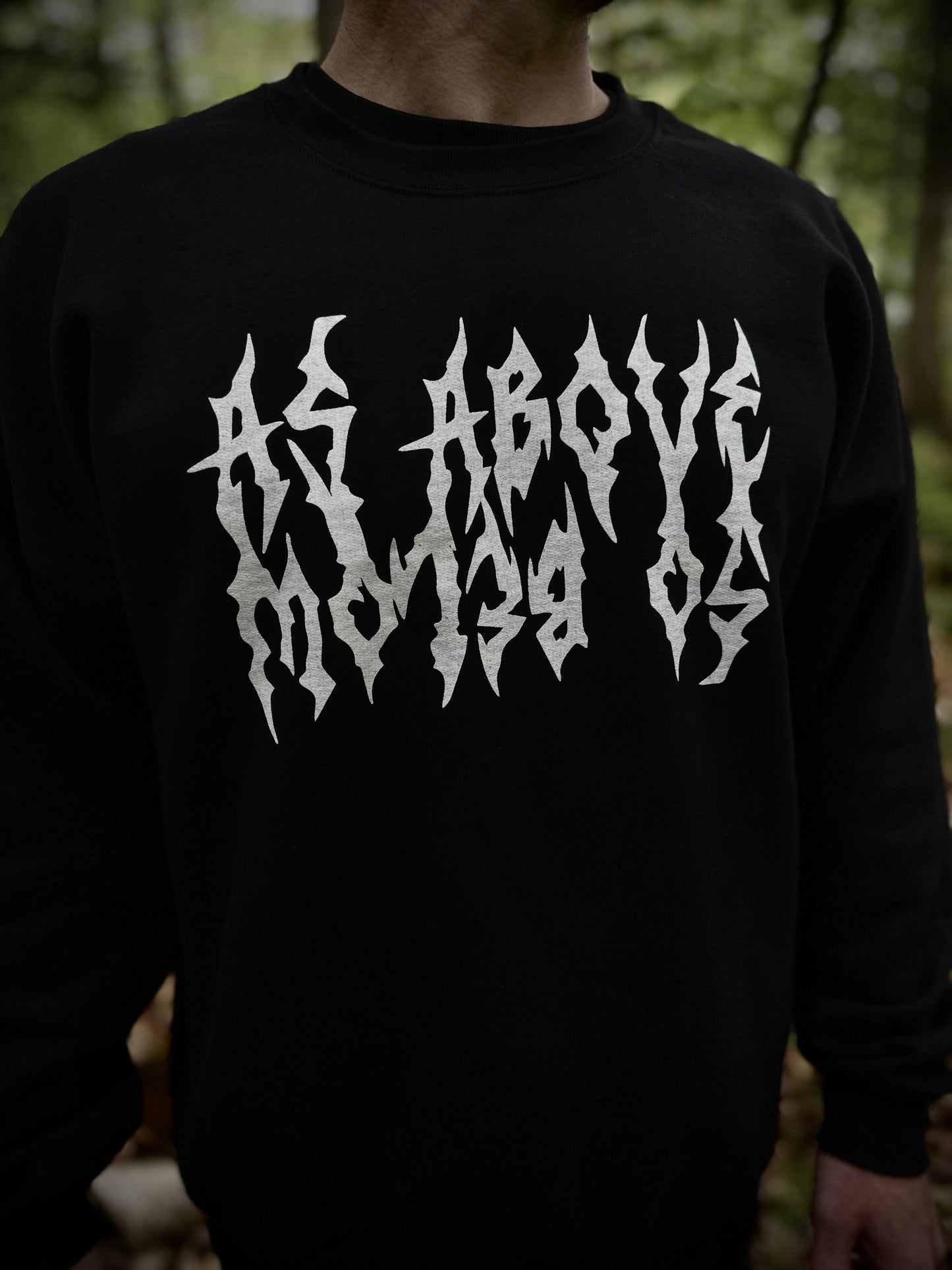 AS ABOVE SO BELOW Spine Crew Neck Sweatshirt