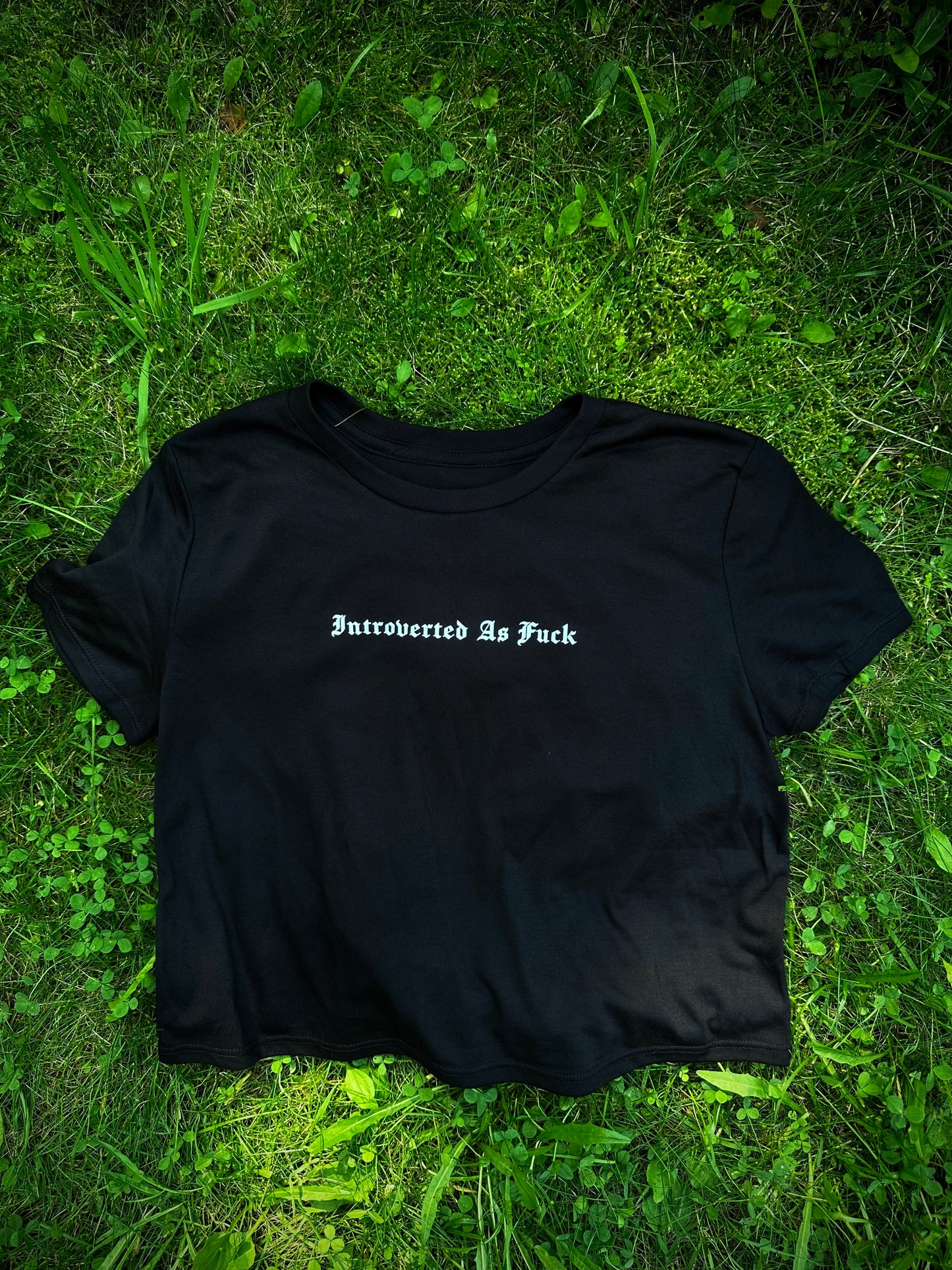AS ABOVE SO BELOW "Introverted As Fuck" Crop Top