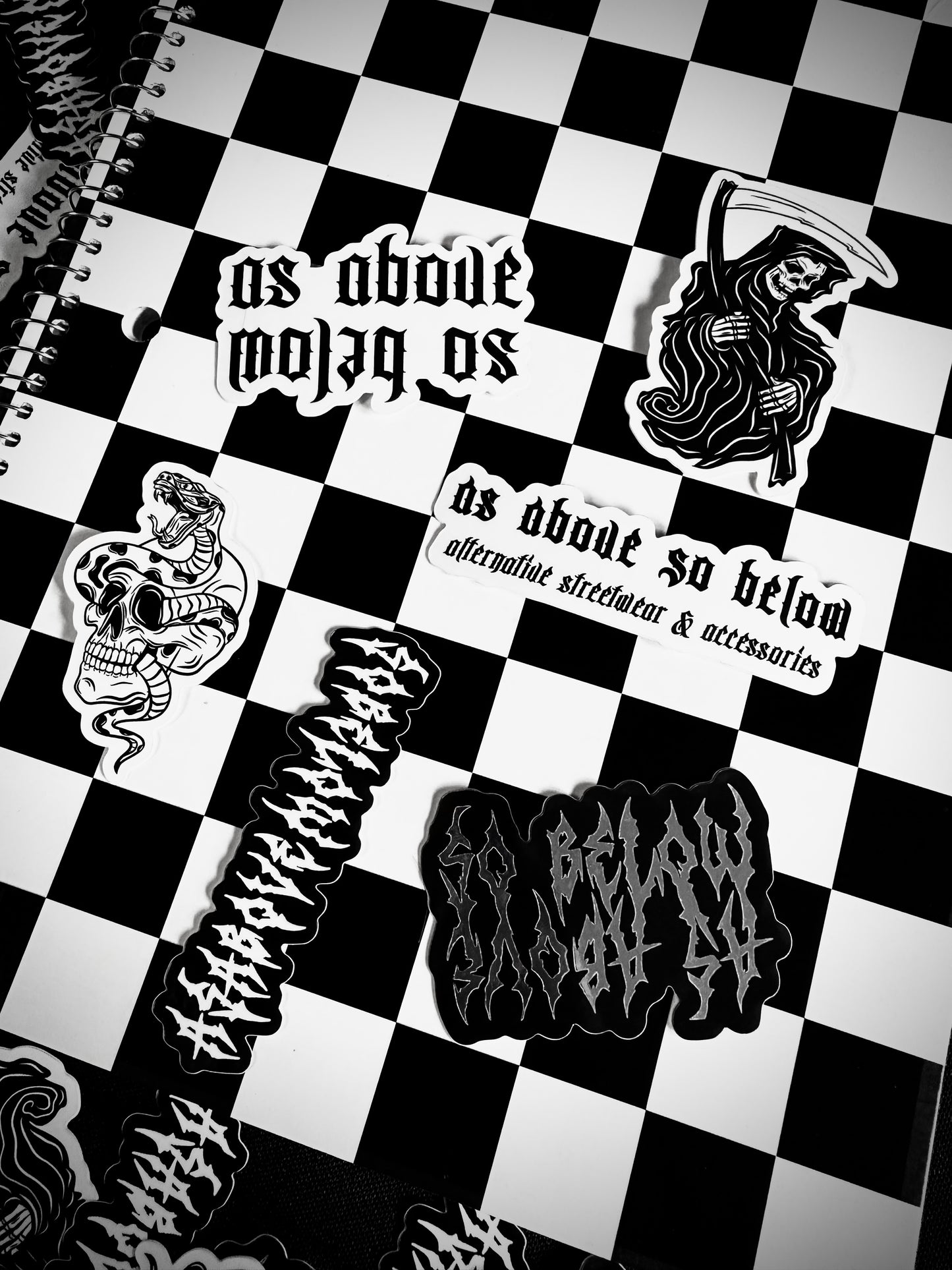 AS ABOVE SO BELOW Sticker Bundle - set of 6