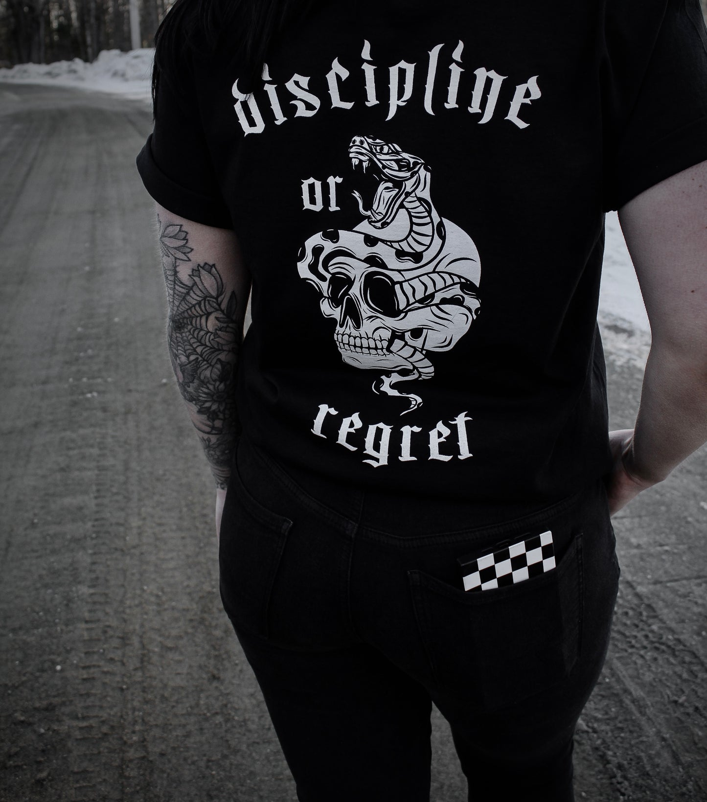 AS ABOVE SO BELOW Discipline or Regret Graphic Tee