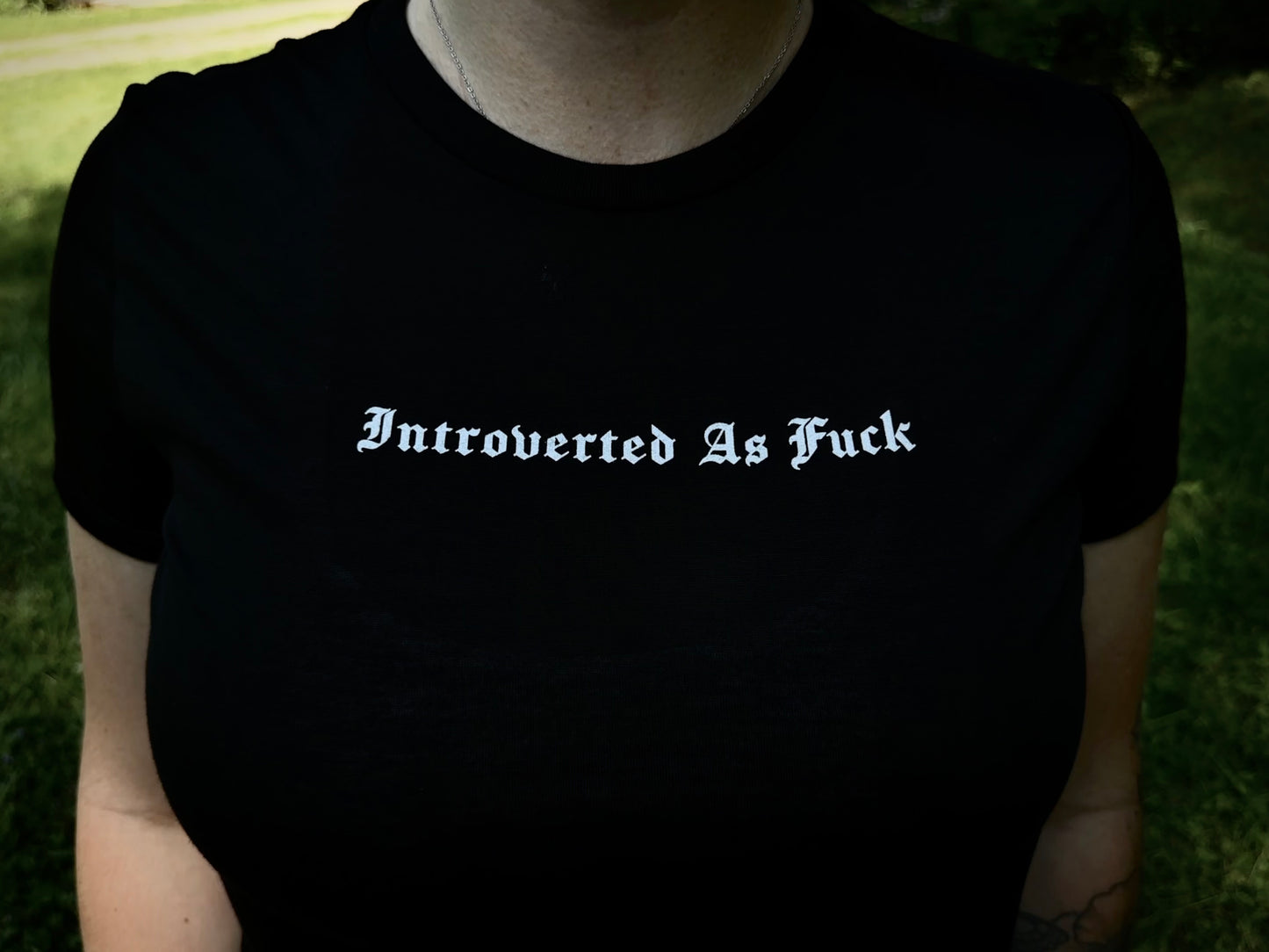AS ABOVE SO BELOW "Introverted As Fuck" Crop Top