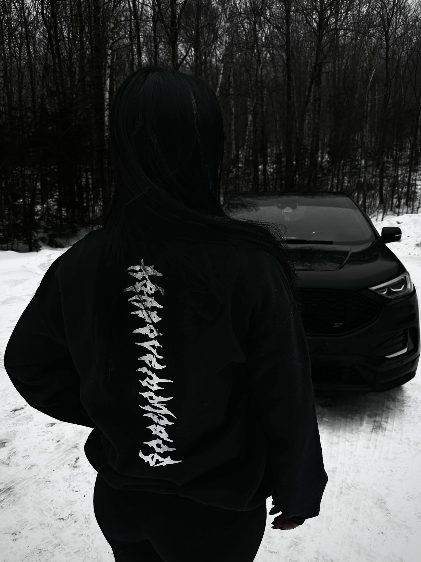 AS ABOVE SO BELOW Gothic Skeletal Spine Crew Neck Sweatshirt
