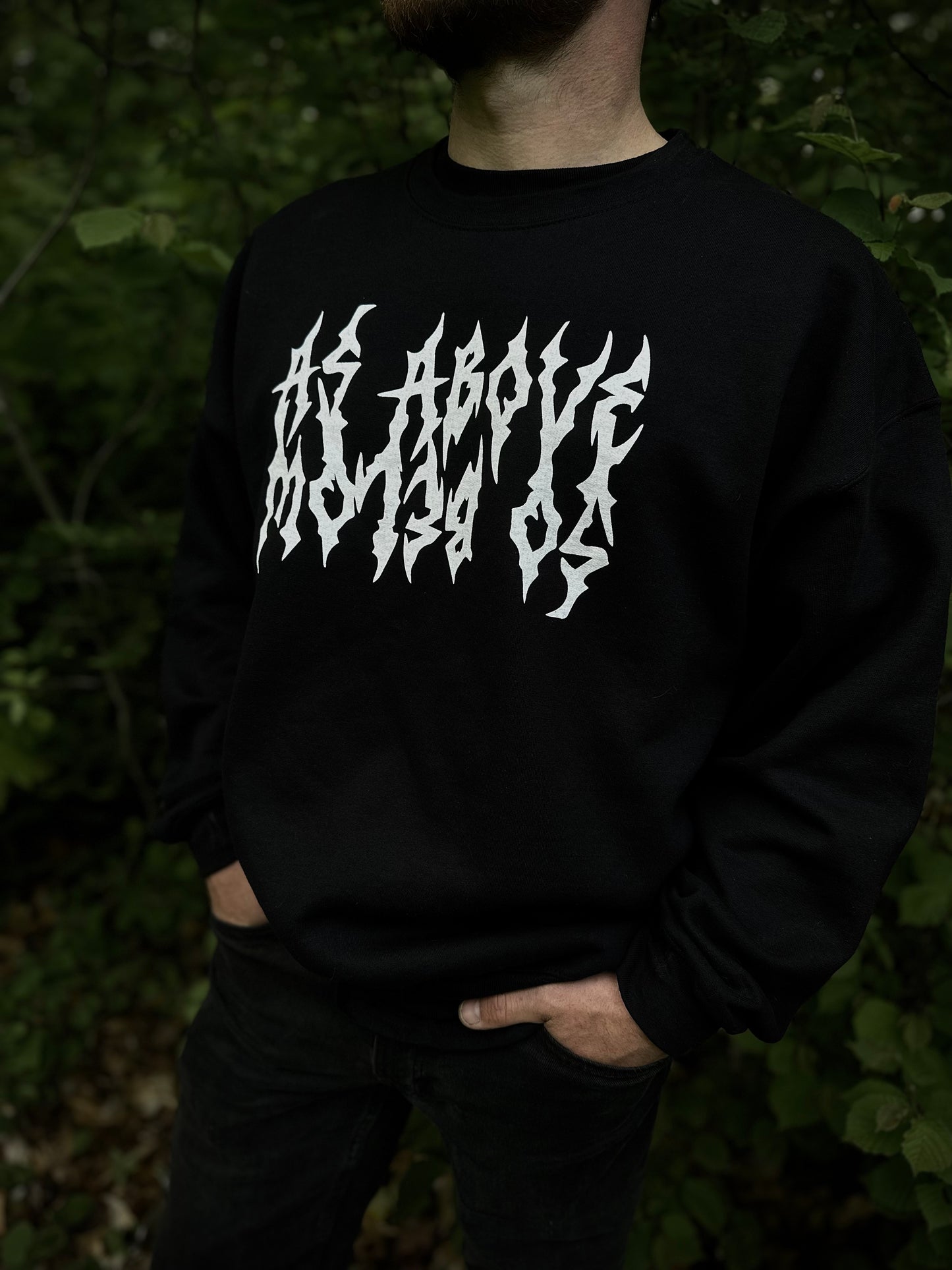 AS ABOVE SO BELOW Spine Crew Neck Sweatshirt