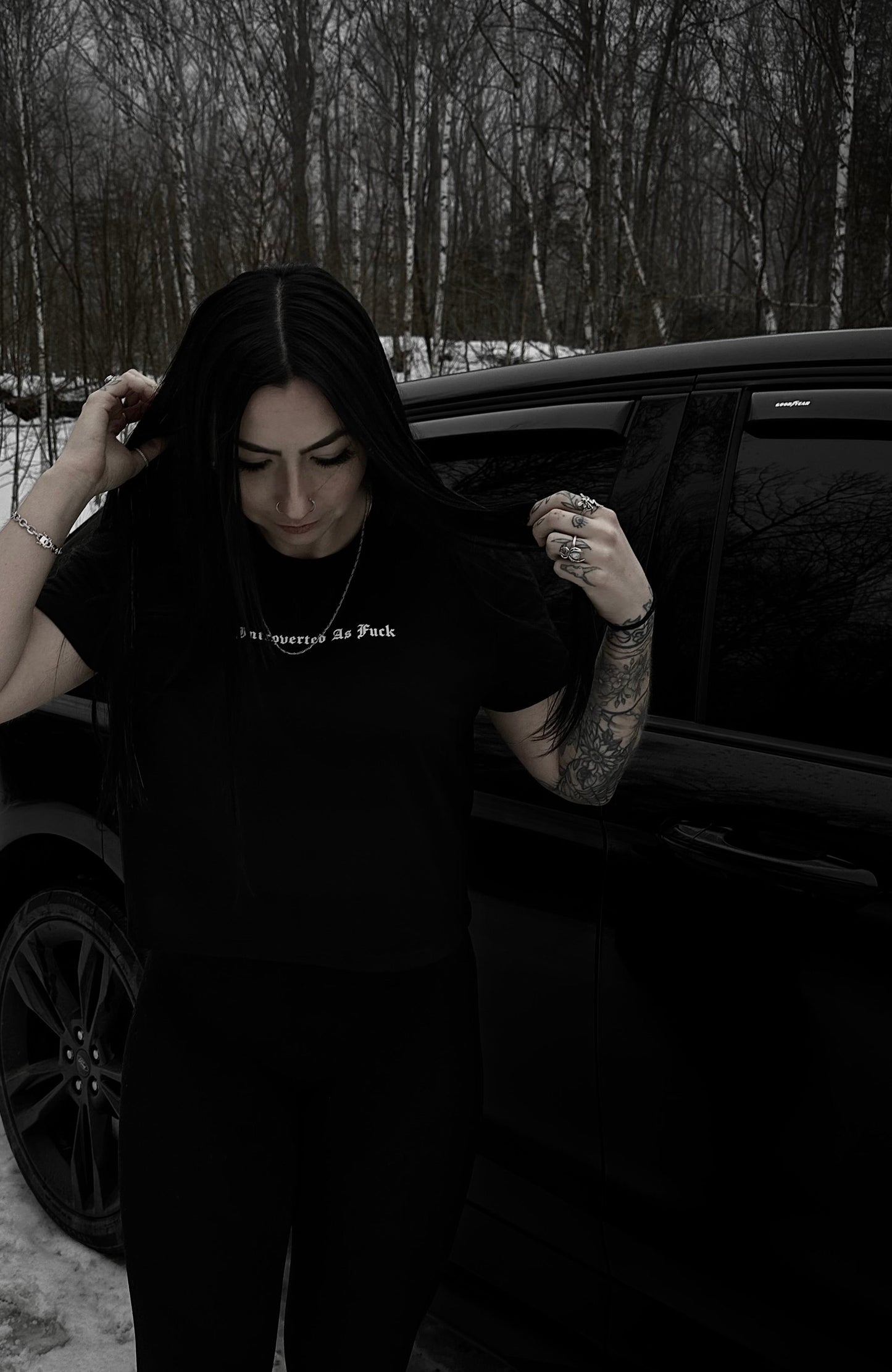 AS ABOVE SO BELOW "Introverted As Fuck" Crop Top