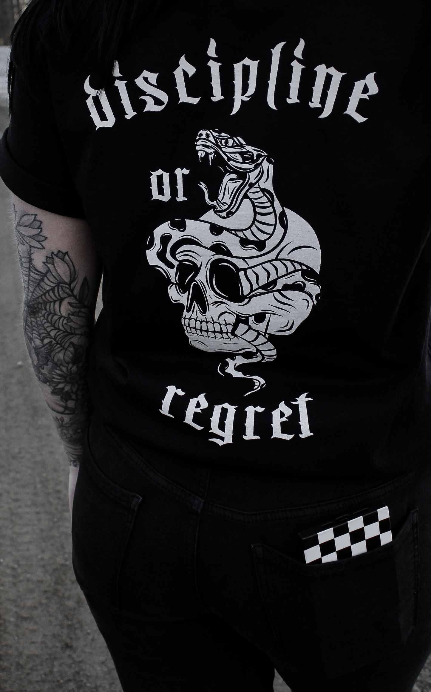 AS ABOVE SO BELOW Discipline or Regret Graphic Tee