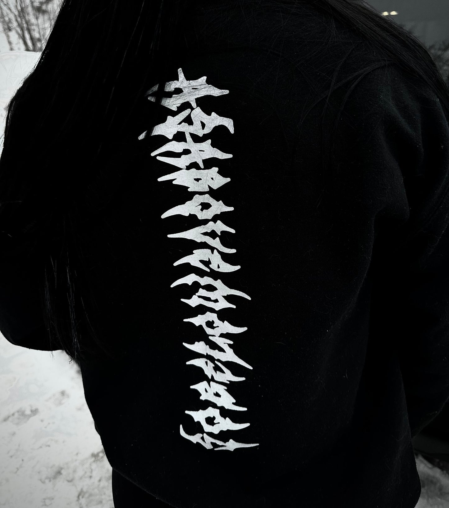 AS ABOVE SO BELOW Gothic Skeletal Spine Crew Neck Sweatshirt
