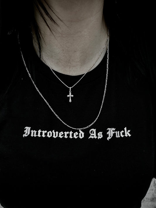 AS ABOVE SO BELOW "Introverted As Fuck" Crop Top