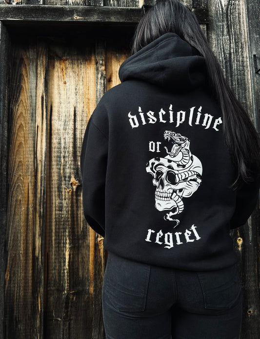 AS ABOVE SO BELOW Black Discipline or Regret Hoodie