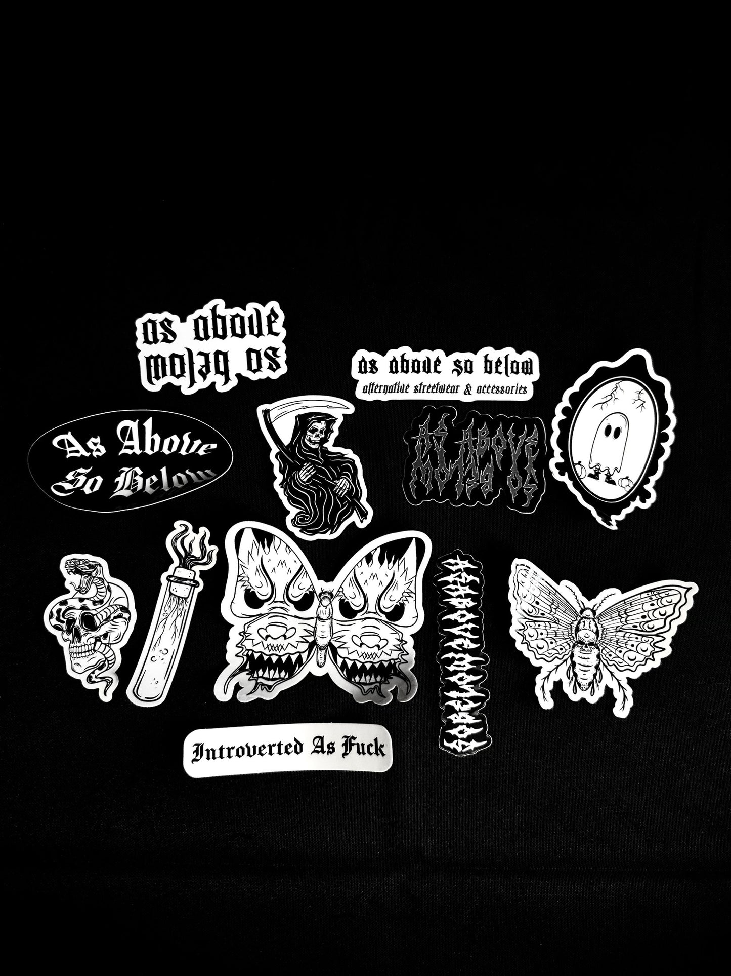 AS ABOVE SO BELOW Deluxe Sticker Bundle - set of 12