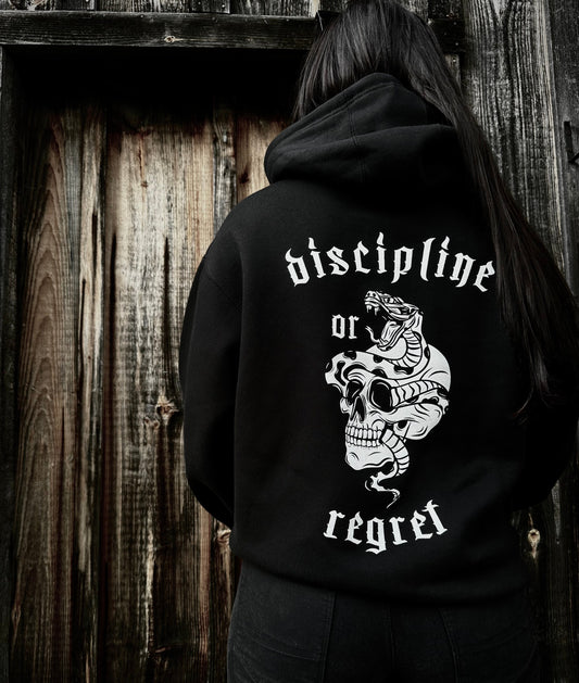 AS ABOVE SO BELOW Black Discipline or Regret Hoodie